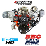 BBC Serpentine Package, AC-Alt/PS Type-2 pump (Sanden 508/709) - K10255