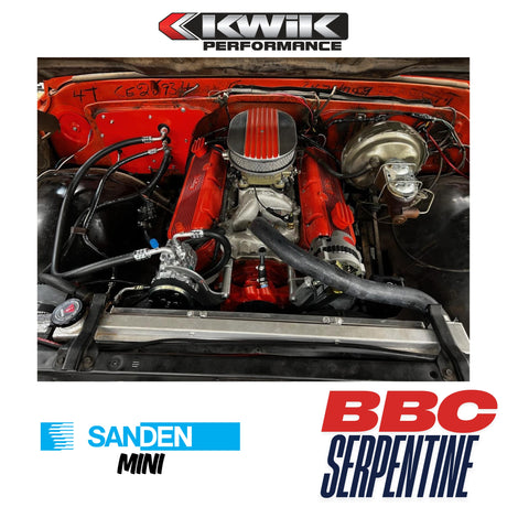 BBC Serpentine Package, AC-Alt/PS Type-2 pump (Sanden Mini) - K10278