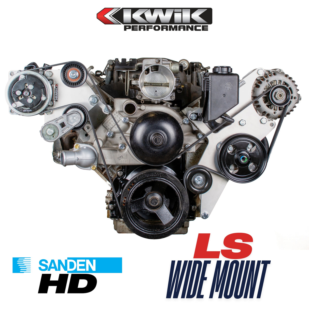 LS Wide Mount HD AC Bracket - Camaro F-Body (98-02) / GTO (04-06) - K10471