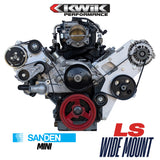 LS Wide Mount Mini AC Bracket - (Truck 99-13 / Camaro 10-15) - K10675