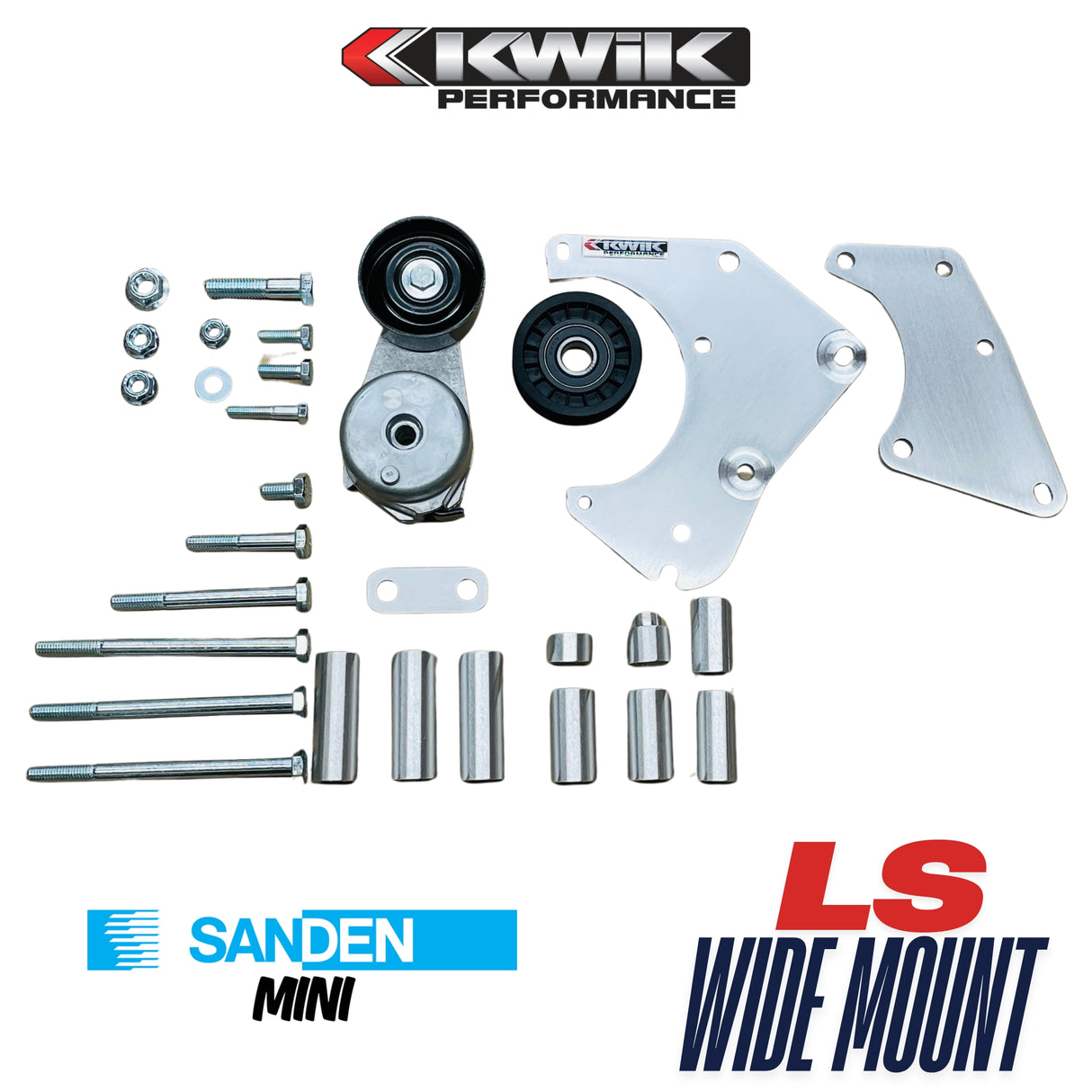 LS Wide Mount Mini AC Bracket - (Truck 99-13 / Camaro 10-15) - K10675