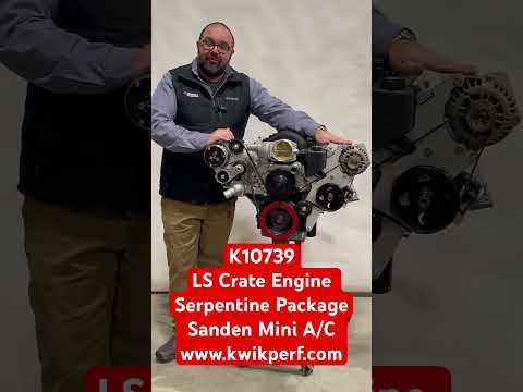 LS3 Crate Engine Serpentine Package -Sanden Mini - K10739