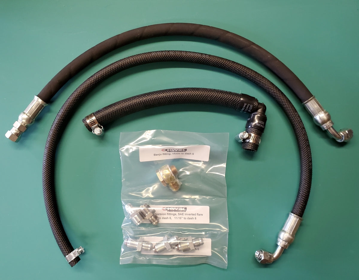 Power Steering hose kit - LS/BBC/SBC - K10548 – Kwik Performance Inc